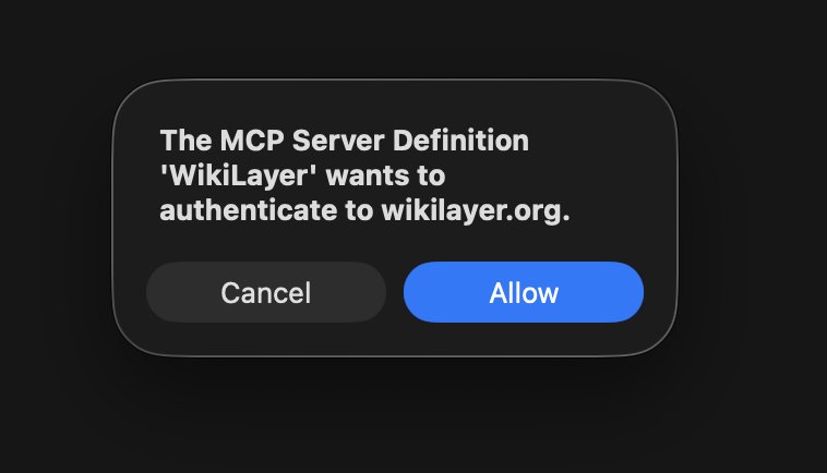VS Code asking permission to authenticate to Wikilayer