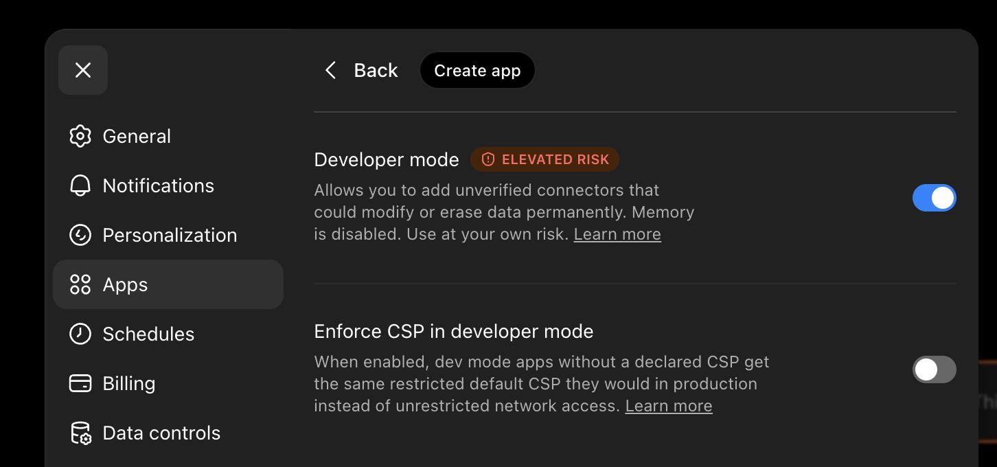 Advanced settings with Developer mode enabled and the Create app button