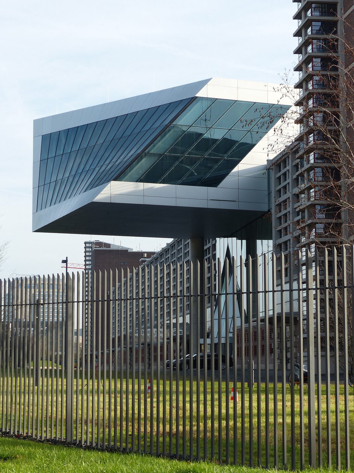 The European Central Bank tower in Frankfurt, designed by Coop Himmelb(l)au